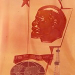 к 110-ой годовщине В.И.Ленина. Резьба по оргстеклу 1970г